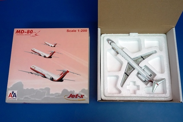 Jet-X MD-80 TWAトランスワールド航空 メルカリ 1⁄200 TWA Trans World