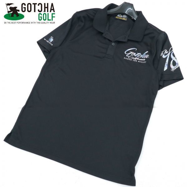  19SS GOTCHA GOLF ガッチャ ゴルフ トロピカル ロゴ プリント 通気性 ストレッチ 半袖 ポロシャツ Sz.L メンズ 黒 d66tb162(その他)｜売買されたオークション情報、yahooの商品情報をアーカイブ公開 - シャツ