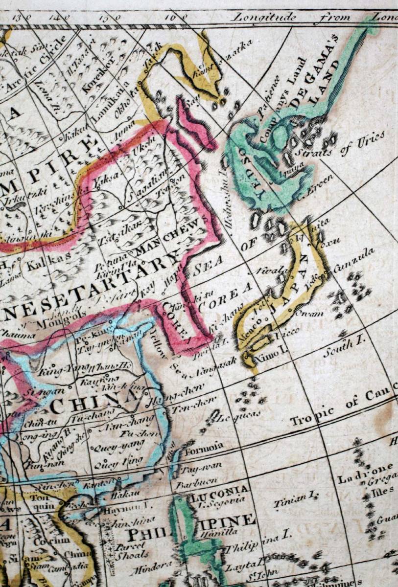 セール（6日まで）　真作　古地図　アジア・日本・中東　銅版　手彩色 セレクトオーダー 古地図 日本図 アジア図 洋書 古文書 アジア図