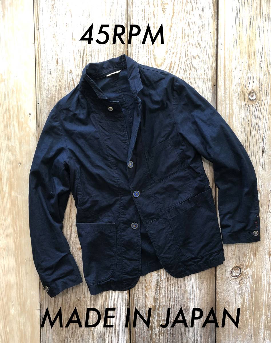 豊富な，定番人気 レア 日本製 45RPM フォーティファイブアールピーエム コットン 刺繍 ワーク ヴィンテージ ジャケット カバーオール インディゴ 2(ジャケット、上着)｜売買されたオークション情報、yahooの商 男性用