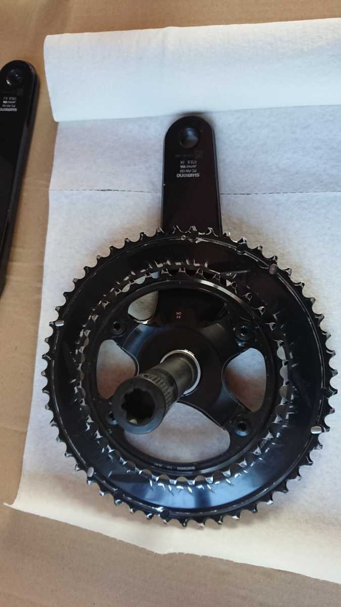 Shimano - DURA-ACE Ace FC-R9100 172.5mm Dura Dura-Ace Crankset SHIMANO FC-R9200 52-36T FC-9100 170mm クランクセット 56⁄44T.