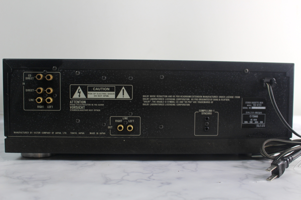 VICTOR TD-V731 ジャンク品 No.929【ジャンク】Victor ビクター TD-V731 カセット デッキ オーディオ