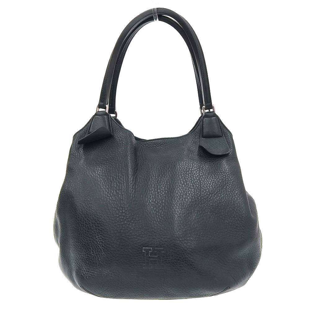 超美品 ヒロフ HIROFU 現行ロゴ カーフ シボレザー ダブルハンドル