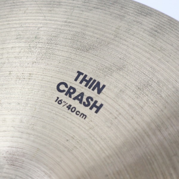 ★Zildjian/ジルジャン THIN CRASH 16”/40cm クラッシュシンバル 約1014g 同梱×/D1X_4