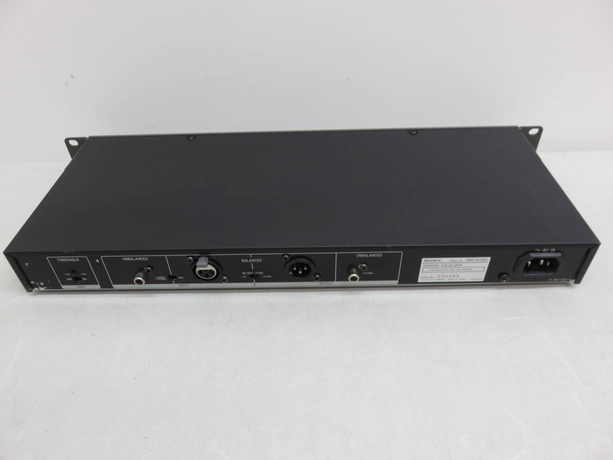 SONY イコライザー E1500×4 SONY ソニー SRP-E1500 グラフィックイコライザー 動作品 中古 美品