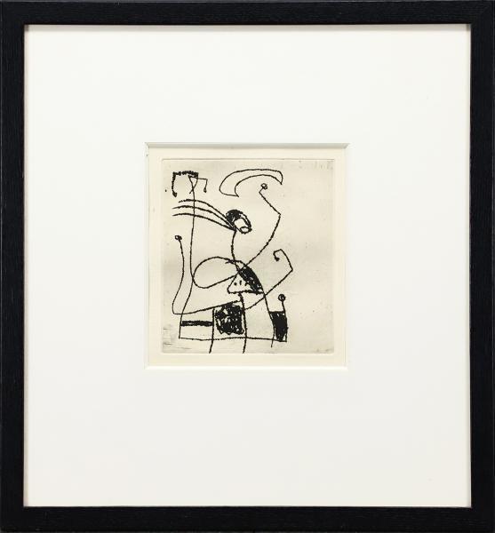 スペイン 抽象画 巨匠 ジョアン・ミロ 限定 版画 真作】【WISH】ジョアン・ミロ JoanMiro 銅版画 〇スペイン抽象画巨匠