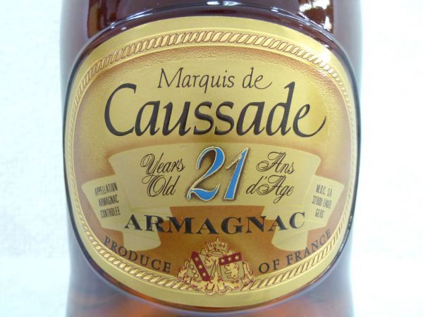 古酒 Marquis de Caussade マルキ ド コサード 21年 ARMAGNAC アルマニャック BRANDY ブランデー 700ml 40％ 未開栓 Z32267G-S de Marquis Caussade 生産終了品マルキ・ド・コサード(Marquis Caussade) 公式