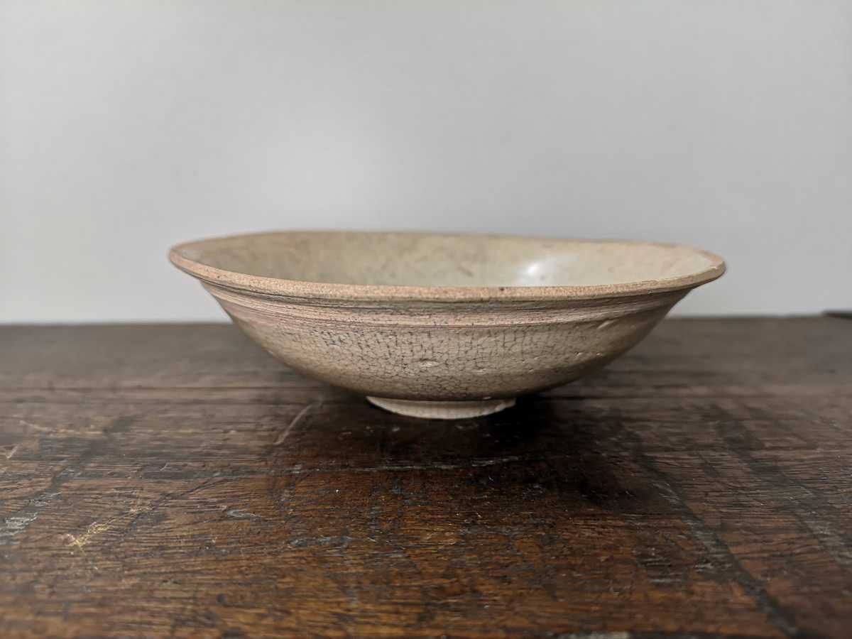 高麗 無地掃目茶碗 李王朝初期 　約450年前頃 西暦1574年頃　韓国工芸 李朝 高麗茶碗 陶片 高麗 無地掃目茶碗 李王朝初期 約450年前頃 西暦
