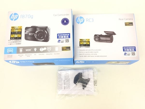 ドライブレコーダー hp - f870g HP by & 前後2カメ f870g+RC3