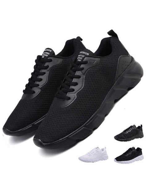 正規品，お買い得 スニーカー メンズ ランニング ウォーキング スポーツ black 27.5cm(27.5cm)｜売買されたオークション情報、yahooの商品情報をアーカイブ公開 - オークファン 27.5cm
