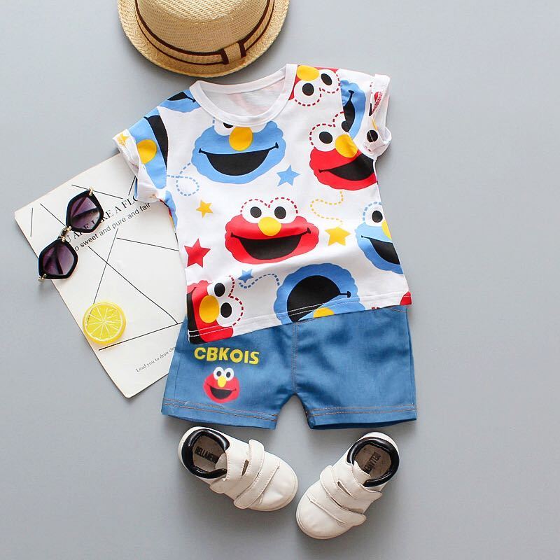 1円 子供服 100 エルモ クッキーモンスター セットアップ 上下セット かわいい お出かけ デニム 夏 半袖 Usj 白 100 95 104cm 売買されたオークション情報 Yahooの商品情報をアーカイブ公開 オークファン Aucfan Com