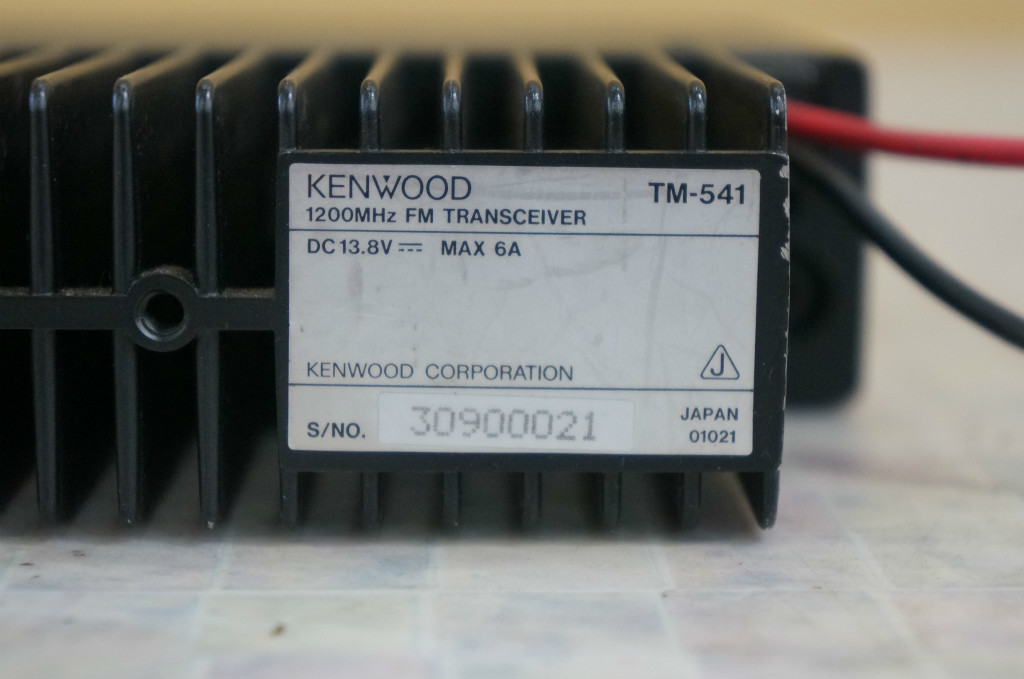KENWOOD ケンウッド TM-541 1200MHz FM TRANSCEIVER 4-A038/1/060 KENWOOD ケンウッド TM-541 1200MHz FM TRANSCEIVER 4-A038/1/060