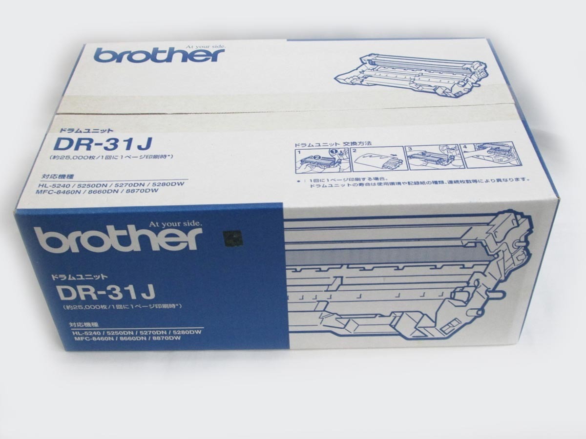 【全国無料，豊富な】 ジャンク brother DR-31J 国内純正ドラムユニット ブラザー(ブラザー)｜売買されたオークション情報、yahooの商品情報をアーカイブ公開 - オークファン ブラザー