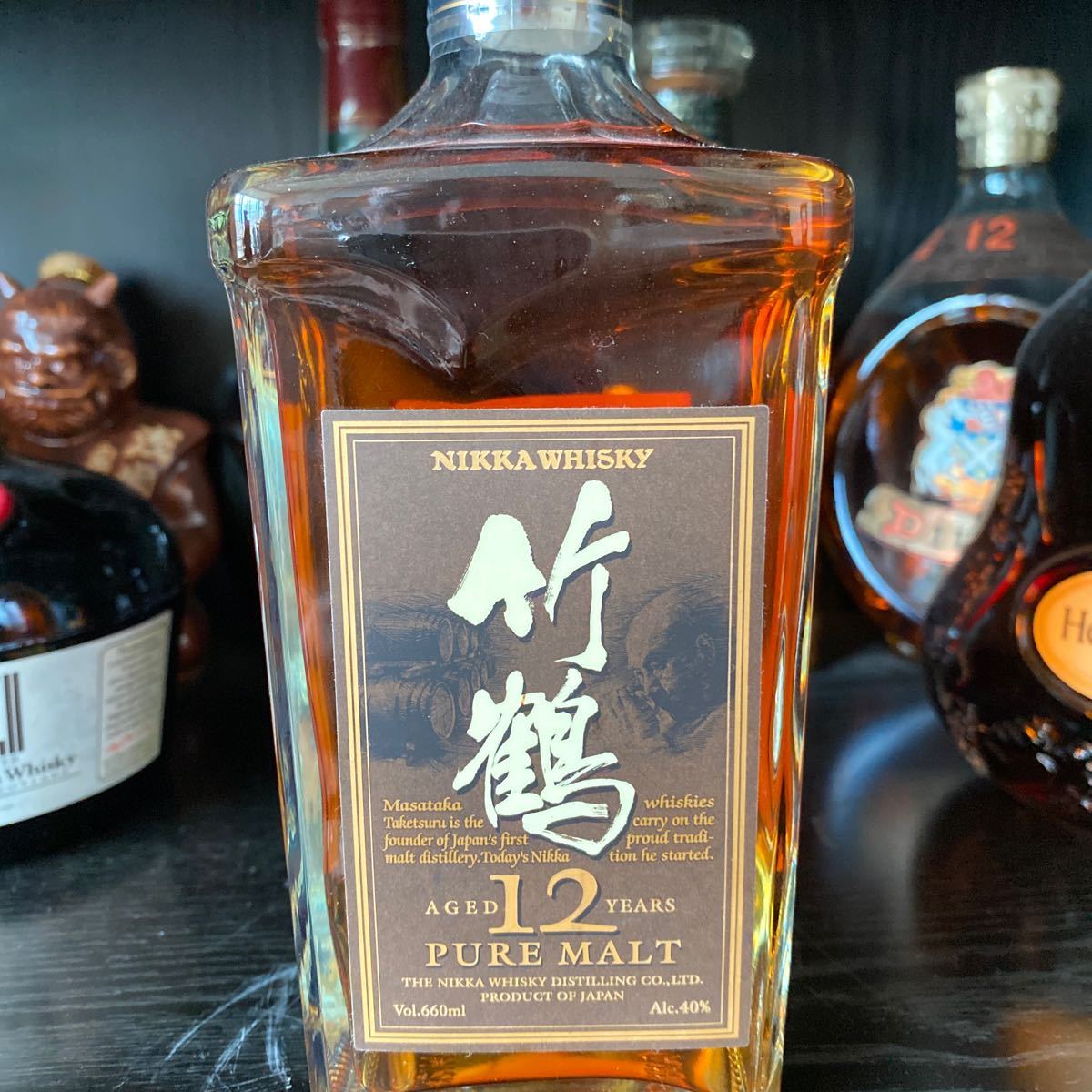 竹鶴 12年 古酒 ミニボトル ピュアモルト⁄角瓶⁄黒ラベル ウイスキー 