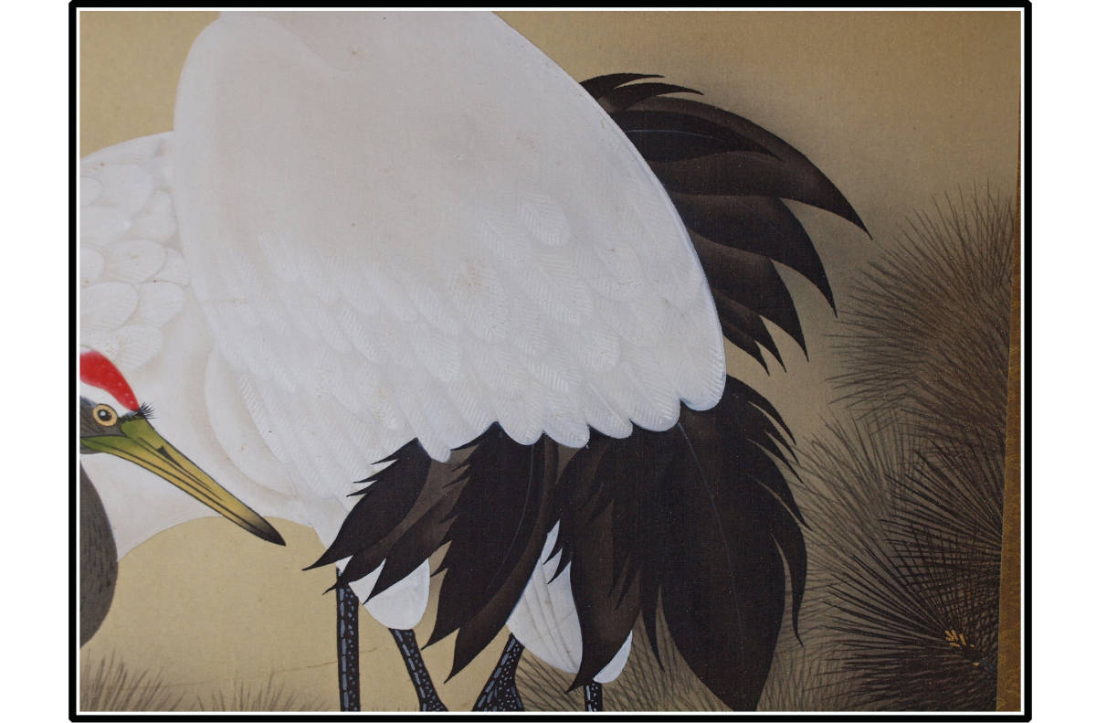 掛軸 青木木米筆 肉筆 肉筆保証 時代の掛軸 日本 水墨画 秋景山水図』