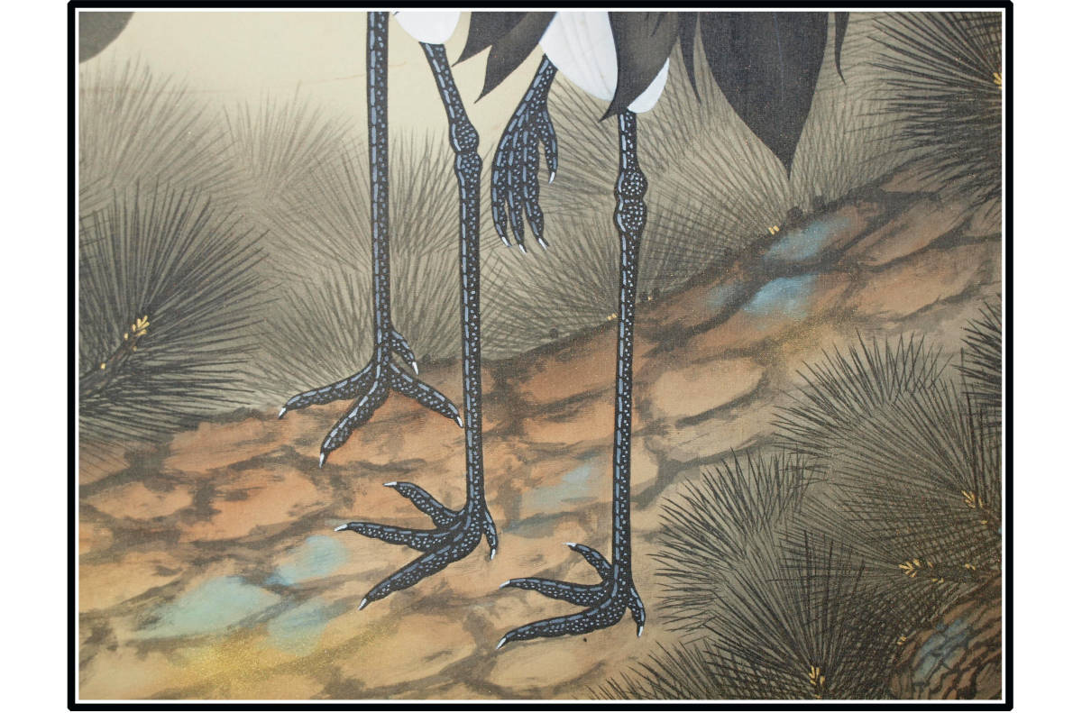 掛軸 青木木米筆 肉筆 肉筆保証 時代の掛軸 日本 水墨画 秋景山水図』