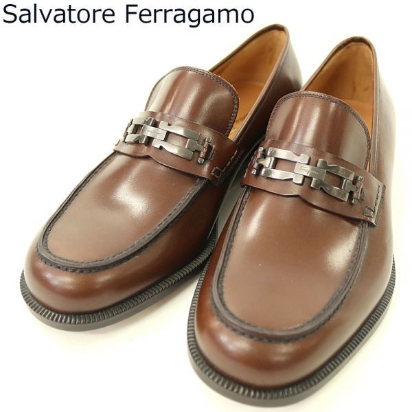 GM0737] Salvatore Ferragamo シューズ ローファー ブラウン系 7