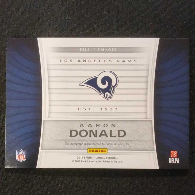 販売買取 【NFL】[PANINI] ラムズ Aaron Donald 直筆サインカード 