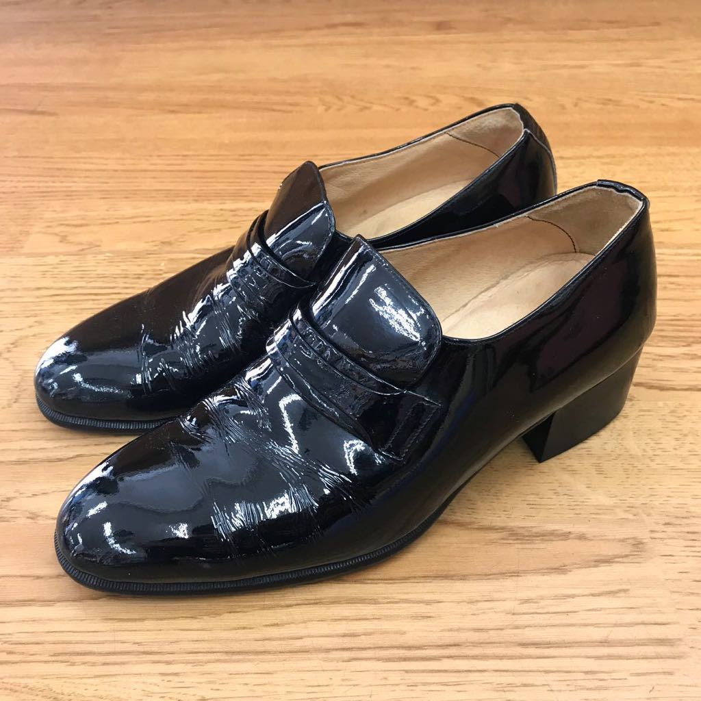 サイズ25 0 Eee Fan Tokyo エナメルレザーローファー メンズ 黒 ブラック 本革 ビジネスシューズ 本皮 パテント ドレスシューズ 25 0cm 売買されたオークション情報 Yahooの商品情報をアーカイブ公開 オークファン Aucfan Com