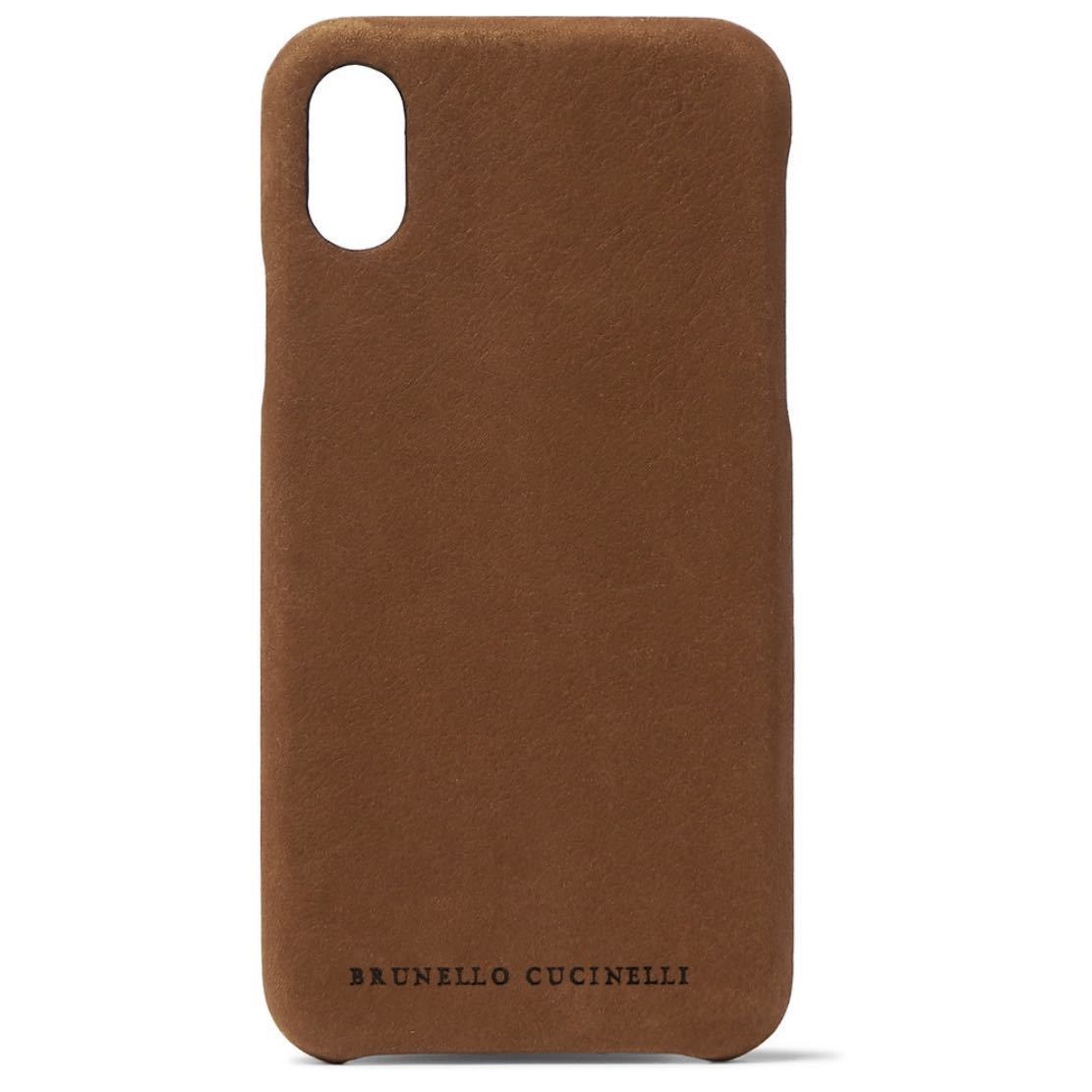 20S/S BRUNELLO CUCINELLI IPHONE X/XS ケース ブラウン ブルネロ 