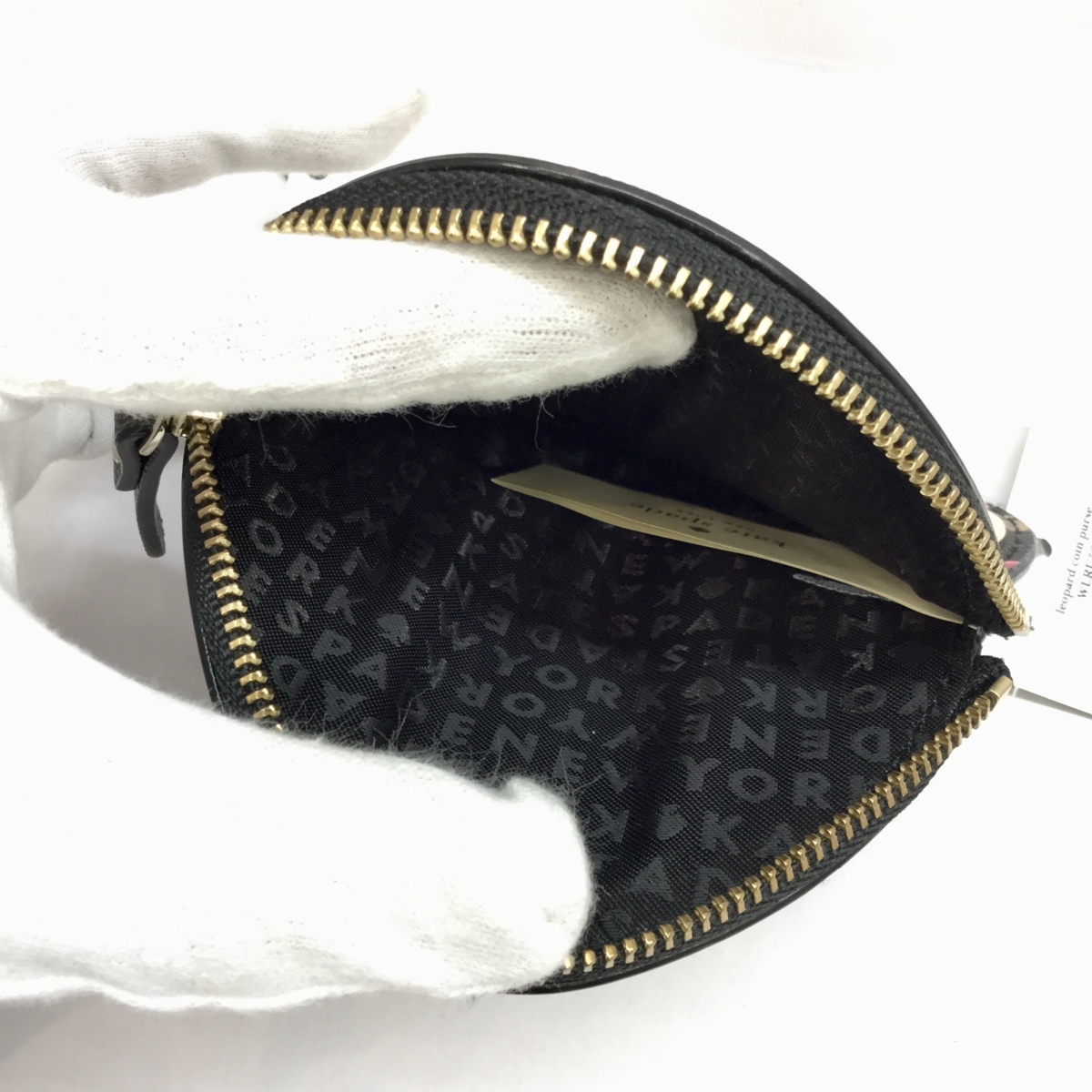 中古】ケイトスペード/kate spade レオパード フラワー コインポケット 