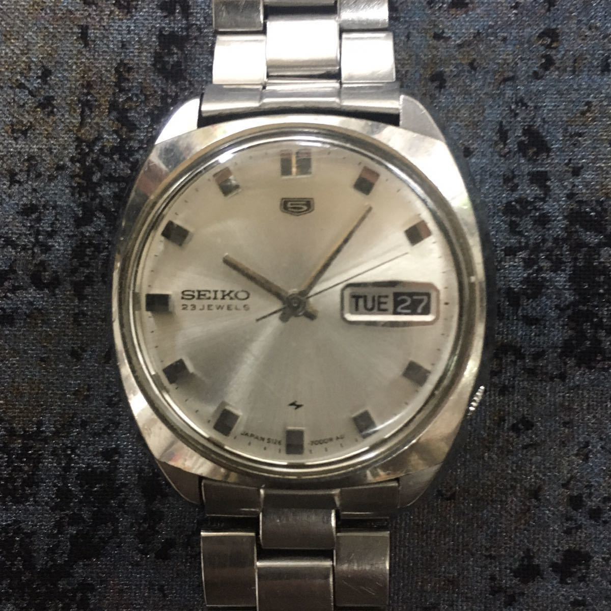 自動巻き 23石 メンズ セイコー5 デイデイト 0 腕時計 SEIKO5 
