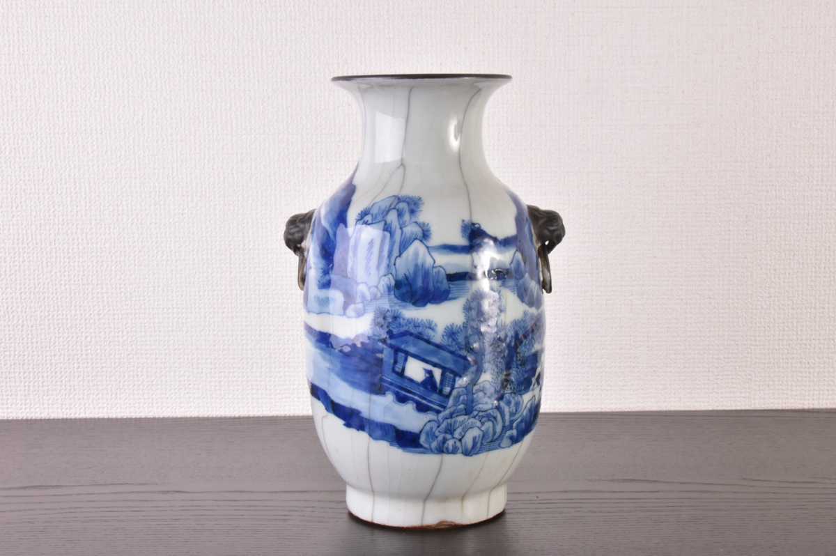 文化遺産オンライン | 青花獅子形香炉 景徳鎮窯 染付獅子文梅瓶 青花