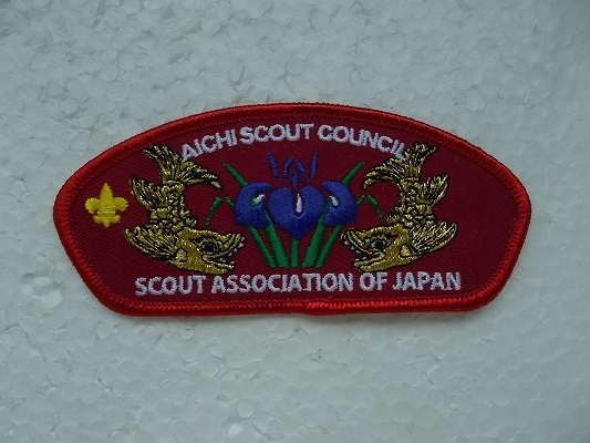 ボーイスカウトワッペン ボーイスカウト日本 名古屋連盟 県連章 バッチ刺繍ワッペン/名古屋城