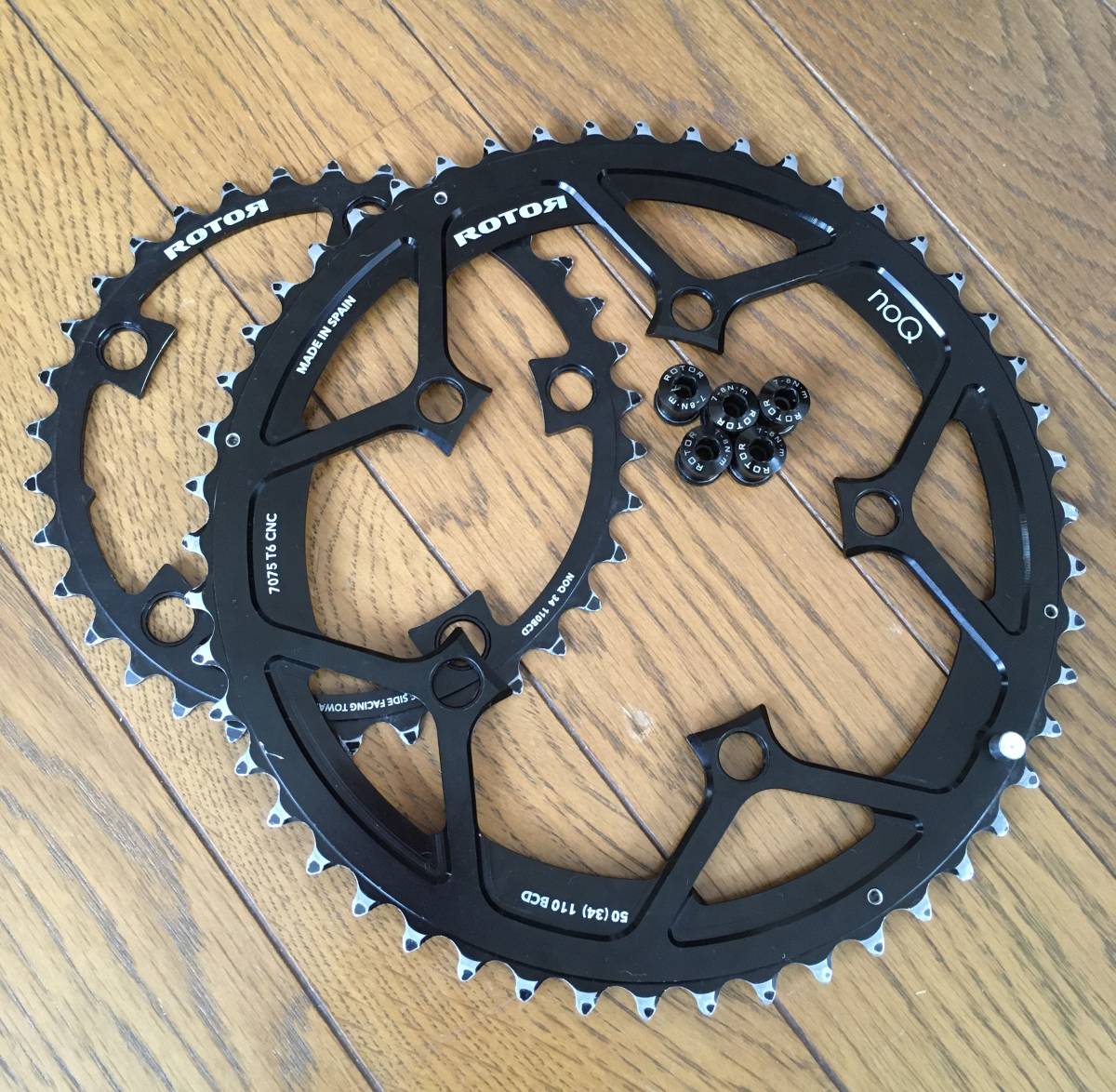 お買い得，大得価 ROTOR no-Q for ROAD 50&times;34T PCD110(チェーンリング)｜売買されたオークション情報、yahooの商品情報をアーカイブ公開 - オークファン チェーンリング