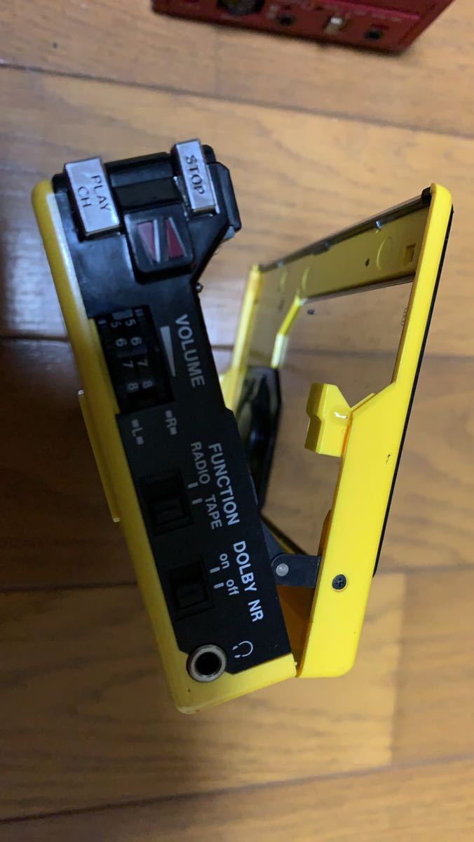 昭和レトロ カセットレコーダー　AIWA HS-J2 カセットボーイ　SANYO MR-JJII ステレオカセットプレーヤー　希少　レア　ジャンク_10