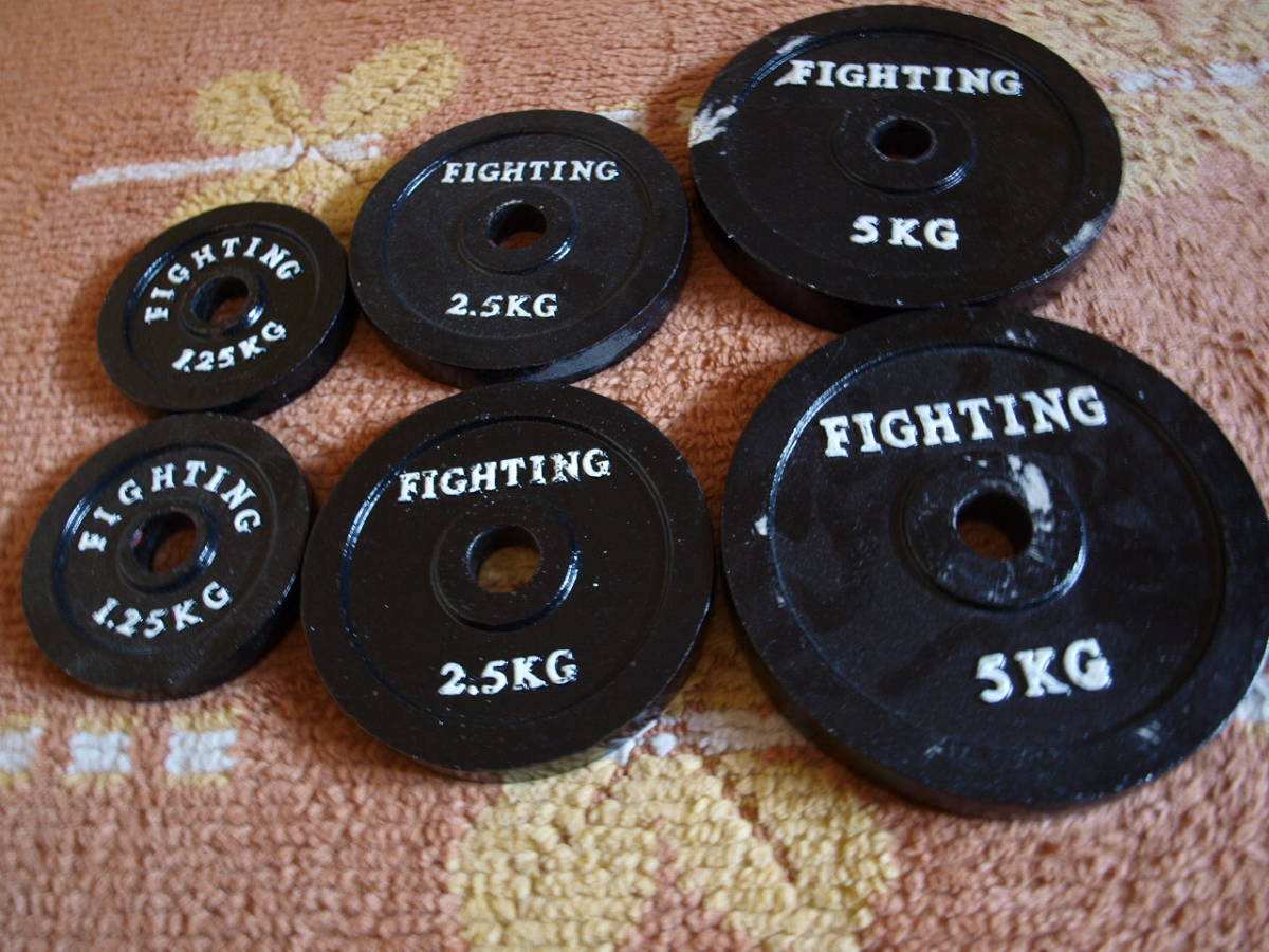 定番人気，定番 FIGHTING ダンベル 17.5kg(バーベル、ダンベル)｜売買されたオークション情報、yahooの商品情報をアーカイブ公開 - オークファン バーベル、ダンベル