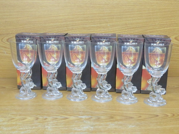 ☆スーパーニッカ 天使のグラス 計6点 ウイスキー ハイボール 昭和 レトロ 非売品 ノベルティー コレクション 食器 e2009_1