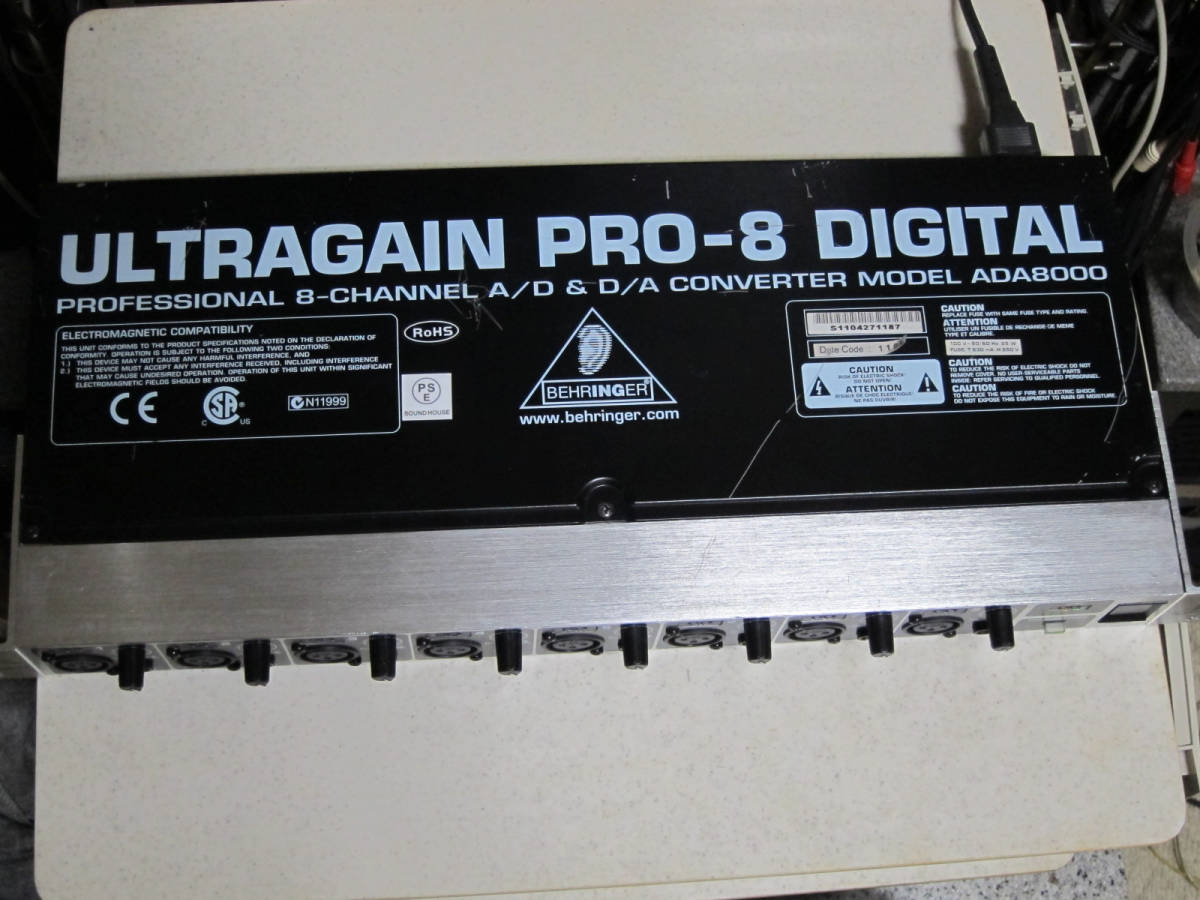 BEHRINGER ADA8000 マイクプリ 8ch AD＆DAコンバーター BEHRINGER