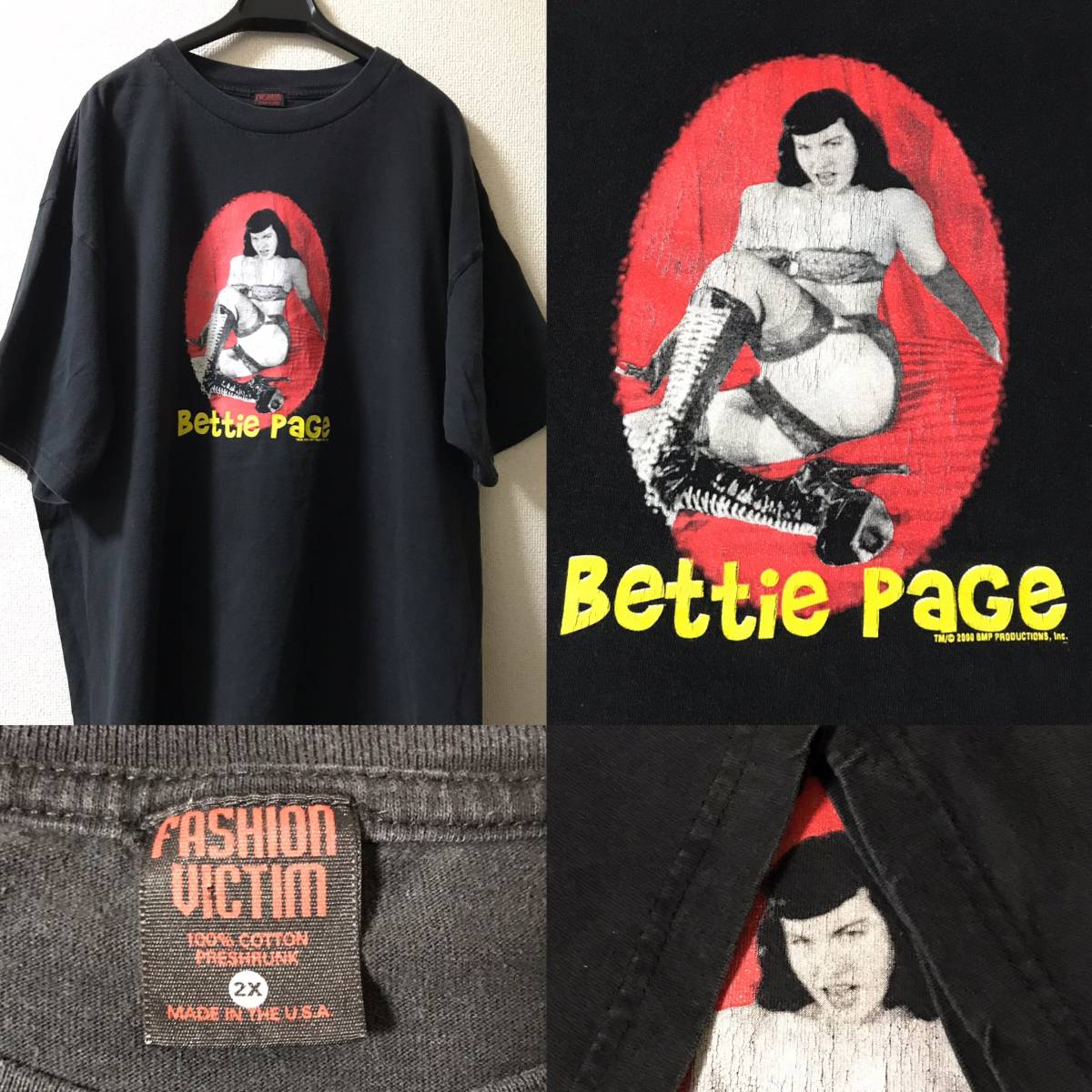 ベティペイジ tシャツ Bettie Page ヴィンテージ ベティ ペイジ DELTA 