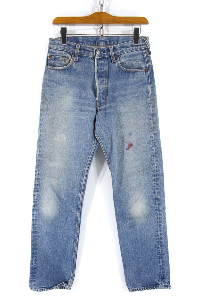 大人気，人気セール USA製 LEVI'S 芸術的 80s ビンテージ 刻印524 501 デニムパンツ w31 ブルー ペンキ ボタンフライ 80年代 リーバイス levis(W31)｜売買されたオークション情報、yahooの商品情報をアーカイブ公開 - オ W31