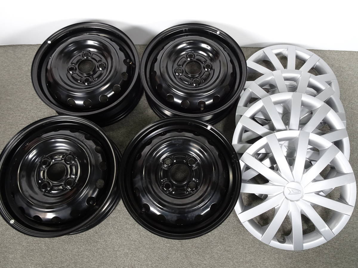 高品質，人気 ホイール ダイハツ純正 ミライース スチール 13インチ 4J PCD100 4穴 +45 4本 ホイールキャップ4枚付 検 タント ミラ(純正品)｜売買されたオークション情報、yahooの商品情報をアーカイブ公開 - オ 4穴