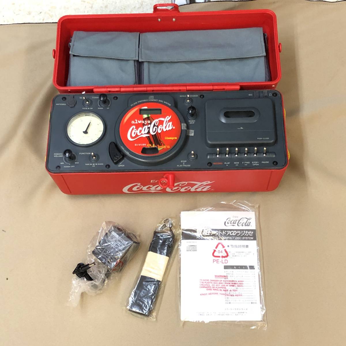 未使用】TEAC ティアック PC-D10 コカ・コーラ ノベルティ 夏組