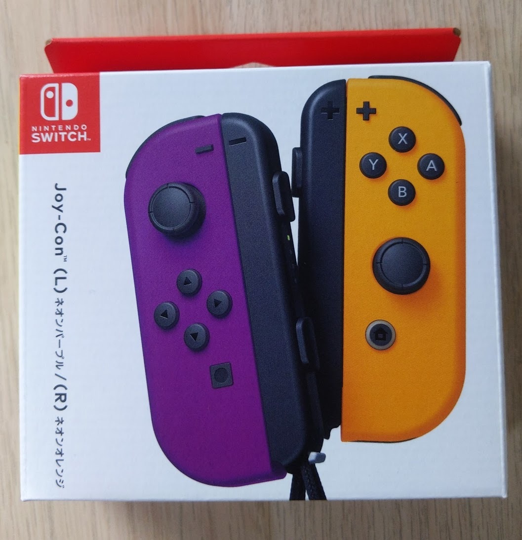 新品/未使用/購入明細あり Joy-Con(L) ネオンパープル/ (R) ネオン