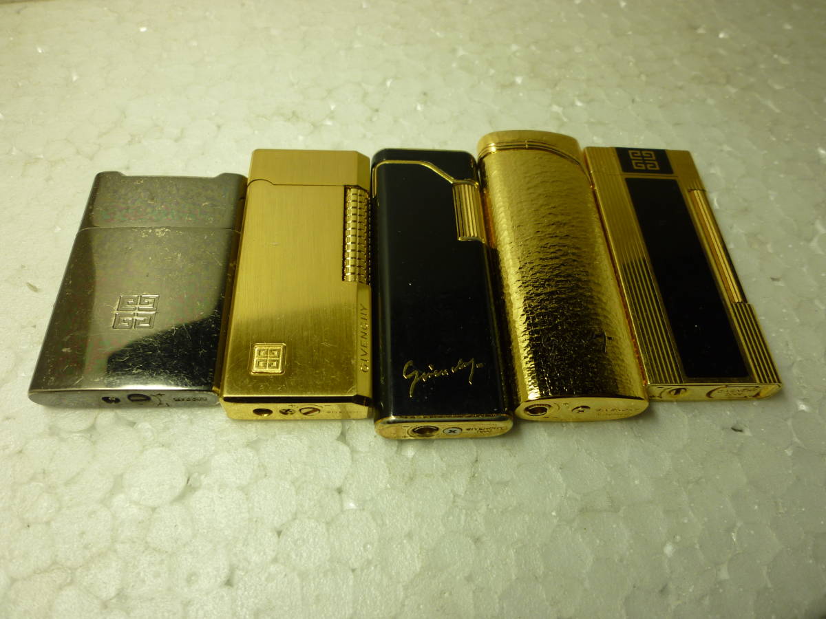 ジパンシー　ガスライター　５個 　GIVENCHY　 中古　 ジャンク