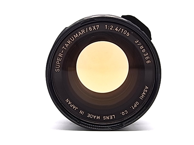 g8890 SUPER-TAKUMAR 6×7 105mm 1:2.4 USED フード・フィルター付