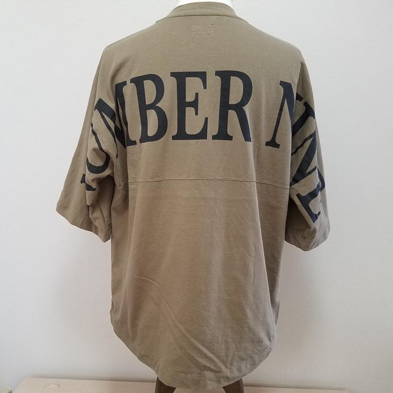 定番 NUMBER N INE/ナンバーナイン Tシャツ 半袖 別注 ビッグシルエット ハーフスリーブ クルーネック バック ビックロゴ ５分丈 Ｔシャツ(2サイズ)｜売買されたオークション情報、yahooの商品情報を 男性用