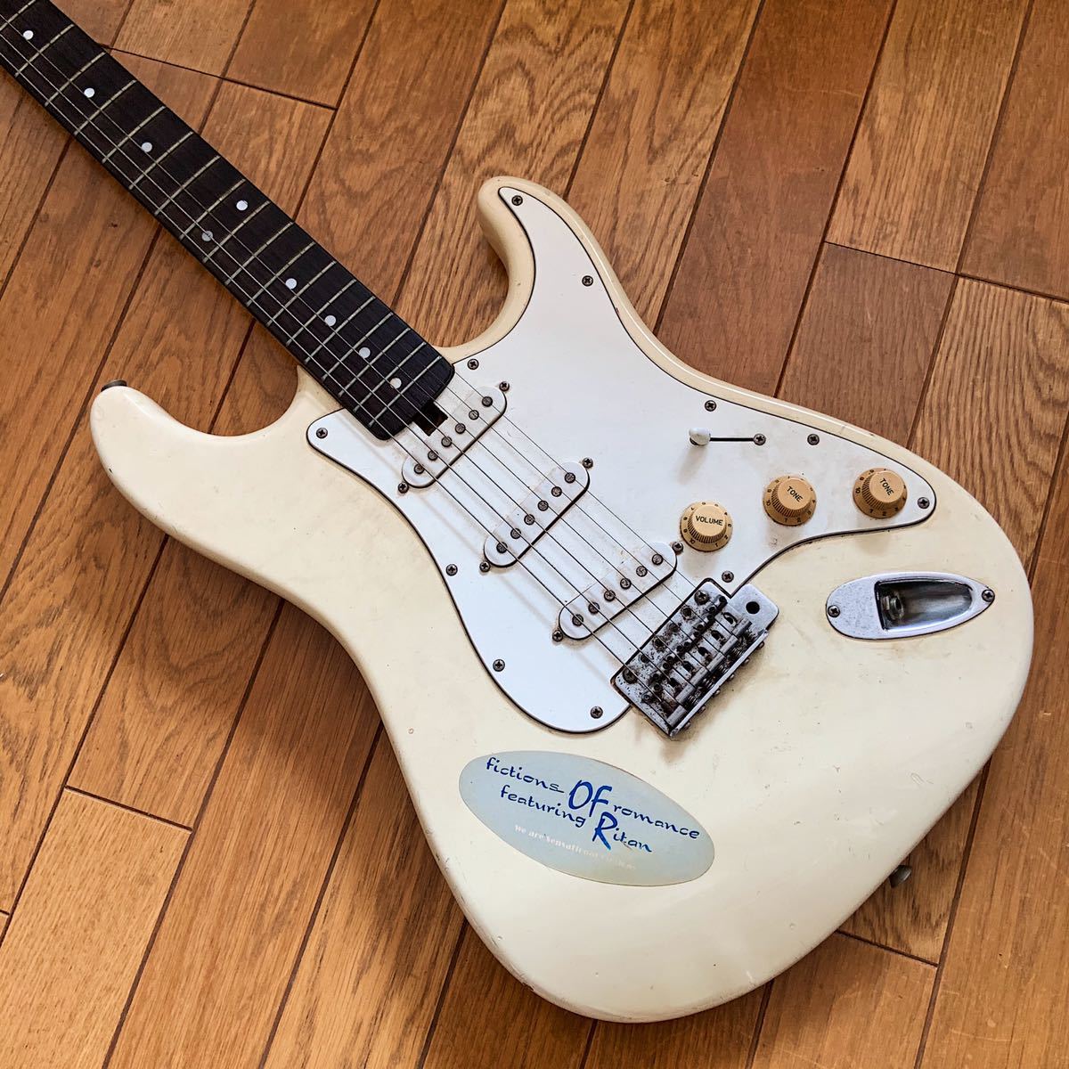 Greco Stratocaster White Guitar - Matsumoku Japan Electric Super