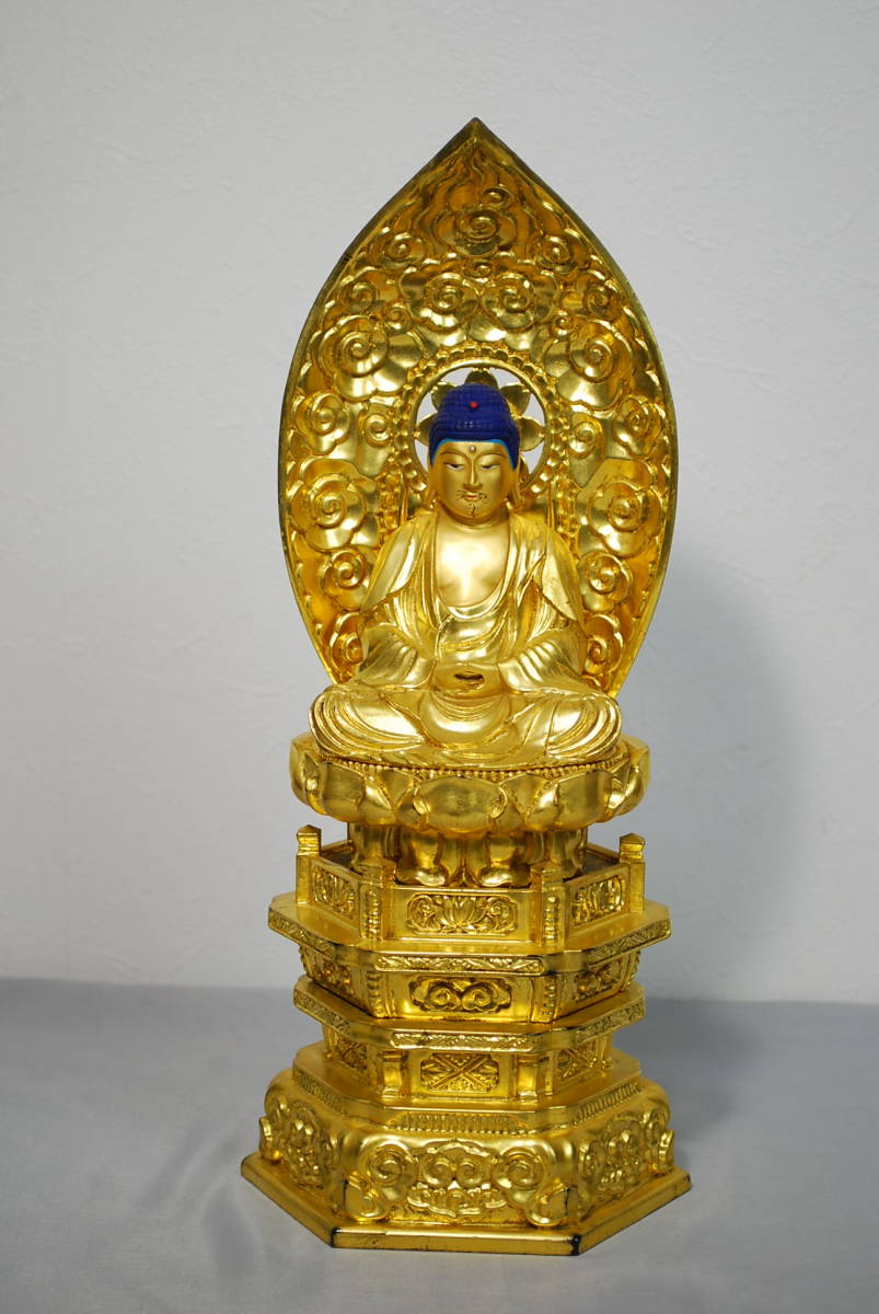 釈迦如来坐像 仏教美術 重量4.1kg 1451⁄□仏像 銅製 東洋彫刻 |
