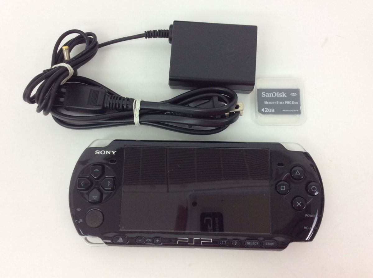 1円】PSP 本体 セット ブラック SONY PSP-3000 動作確認済 箱付き 