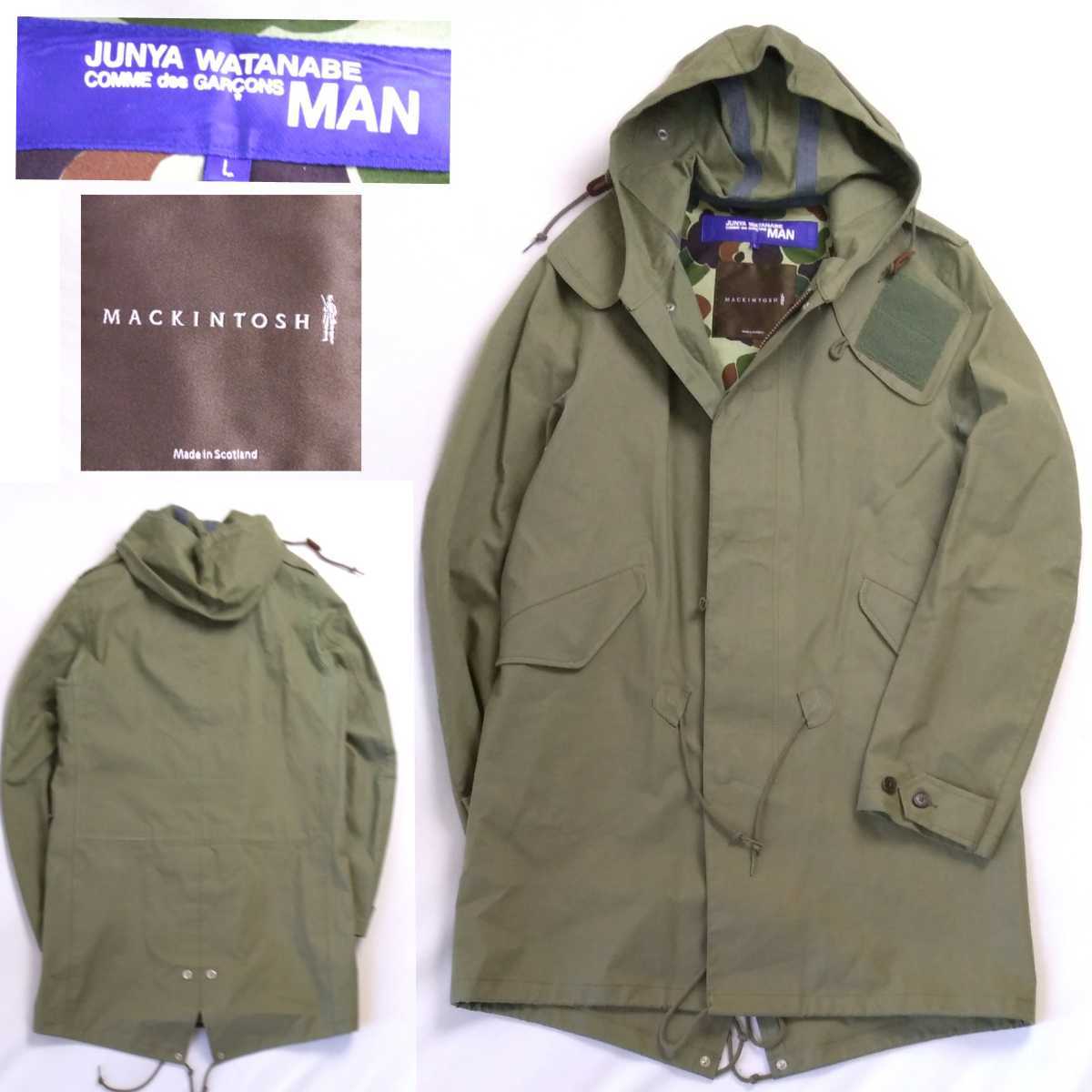 極美品 名作 10aw COMME des GARCONS × MACKINTOSH M-51 ポプリン