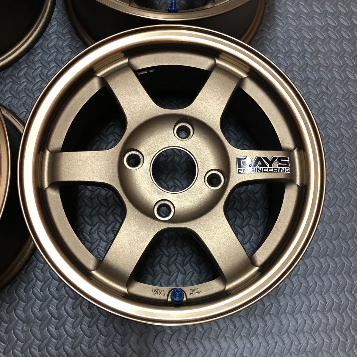 希少 RAYS VOLK Racing TE37 6.5j 14インチ +38 PCD114.3 4H レイズ 