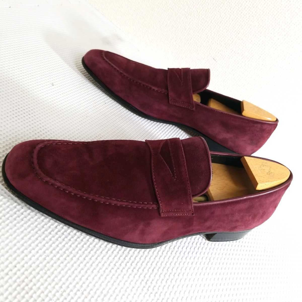 HOT，新作 A 良品 高級感溢れるフェランテ FERRANTE コインローファー スウェード イタリア製 サイズ7.5 25.5cm 紳士靴 ビジネス ドレス 革靴(25.5cm)｜売買されたオークション情報、yahooの商品情報をアーカイ 25.5cm