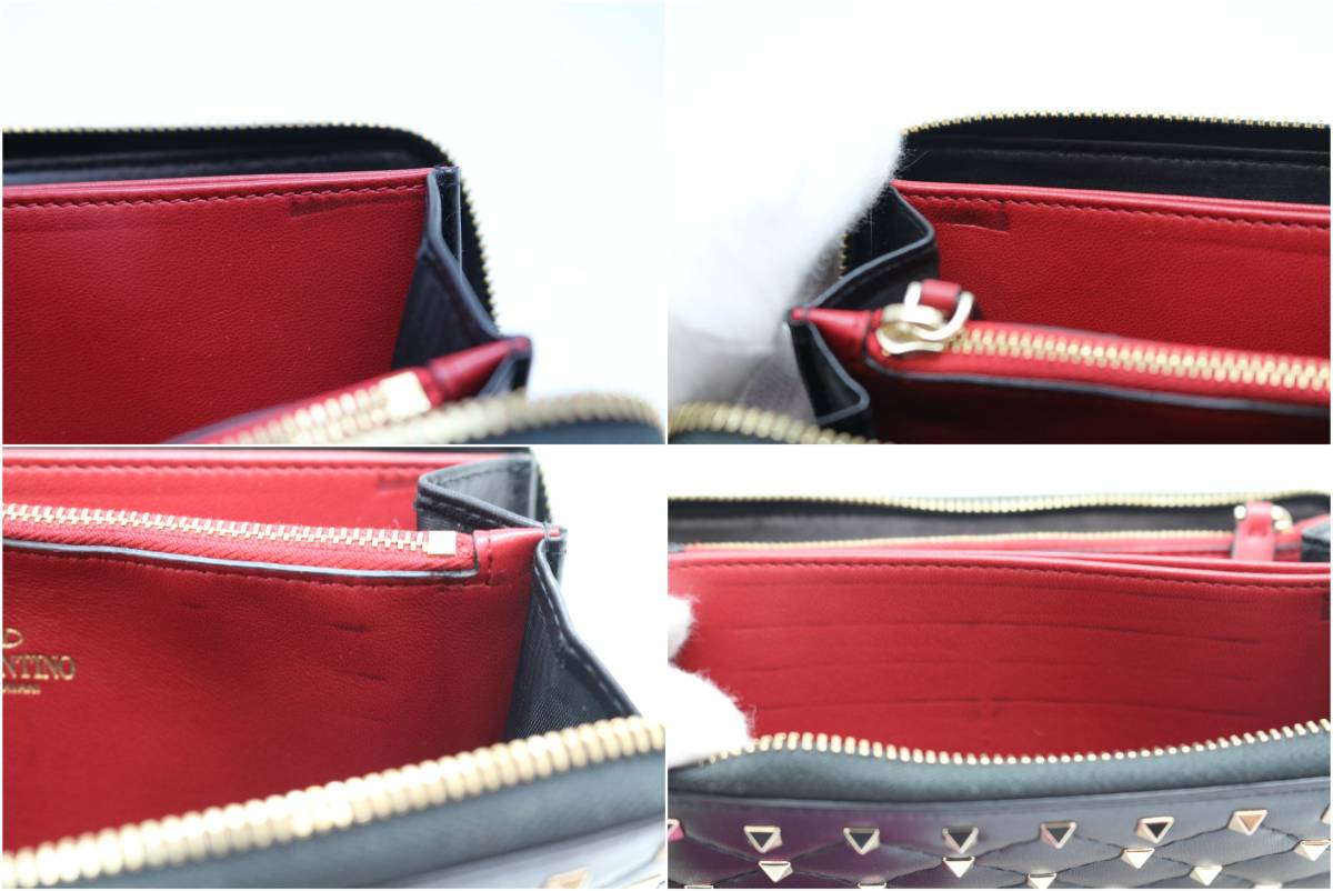 【1円～】【美品】 VALENTINO/バレンチノ MW0P0P00NAP ラウンドファスナー 長財布 ロックスタッズ ブラック レザー VALENTINO ヴァレンティノ「PINK トップス VALENTINO(ヴァレンティノ)の商品一覧 - ブランド通販のBUYMA