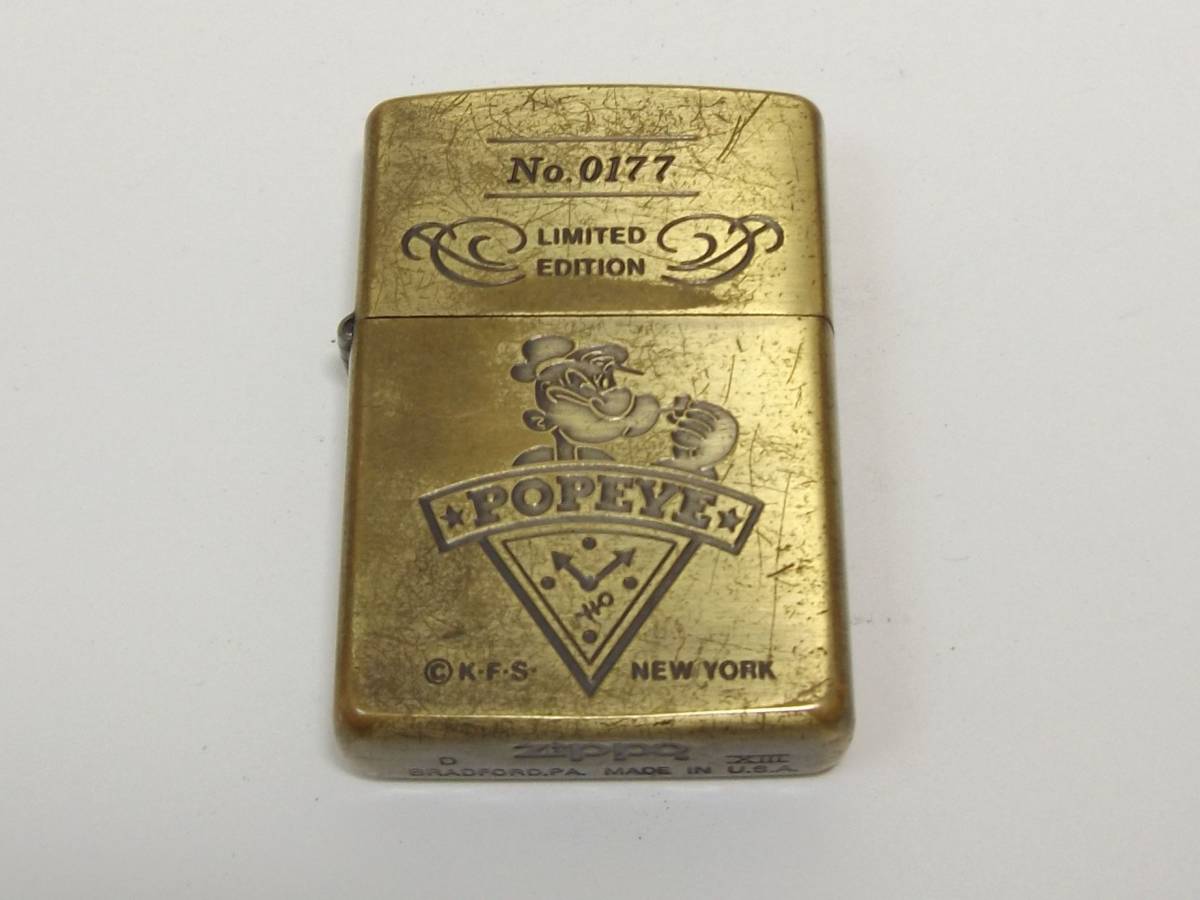 Zippo Popeye | Lighter Vintage Limited Japan Etching Anime