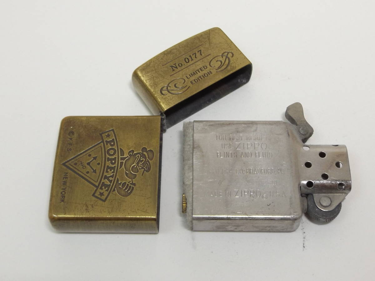 Zippo Popeye | Lighter Vintage Limited Japan Etching Anime